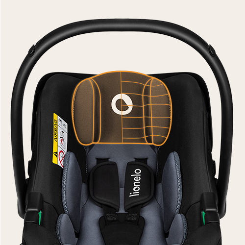 lionelo Astrid i-Size Set Black Grey — Fotelik samochodowy z bazą ISOFIX